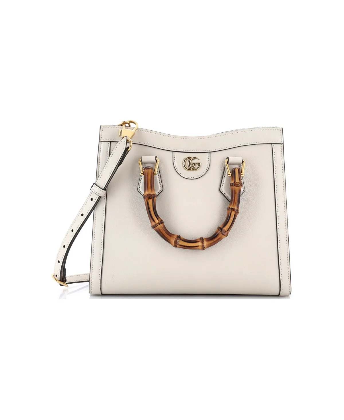 Pre-Owned Small Diana Nm Bamboo Handle Tote Leather by Gucci
