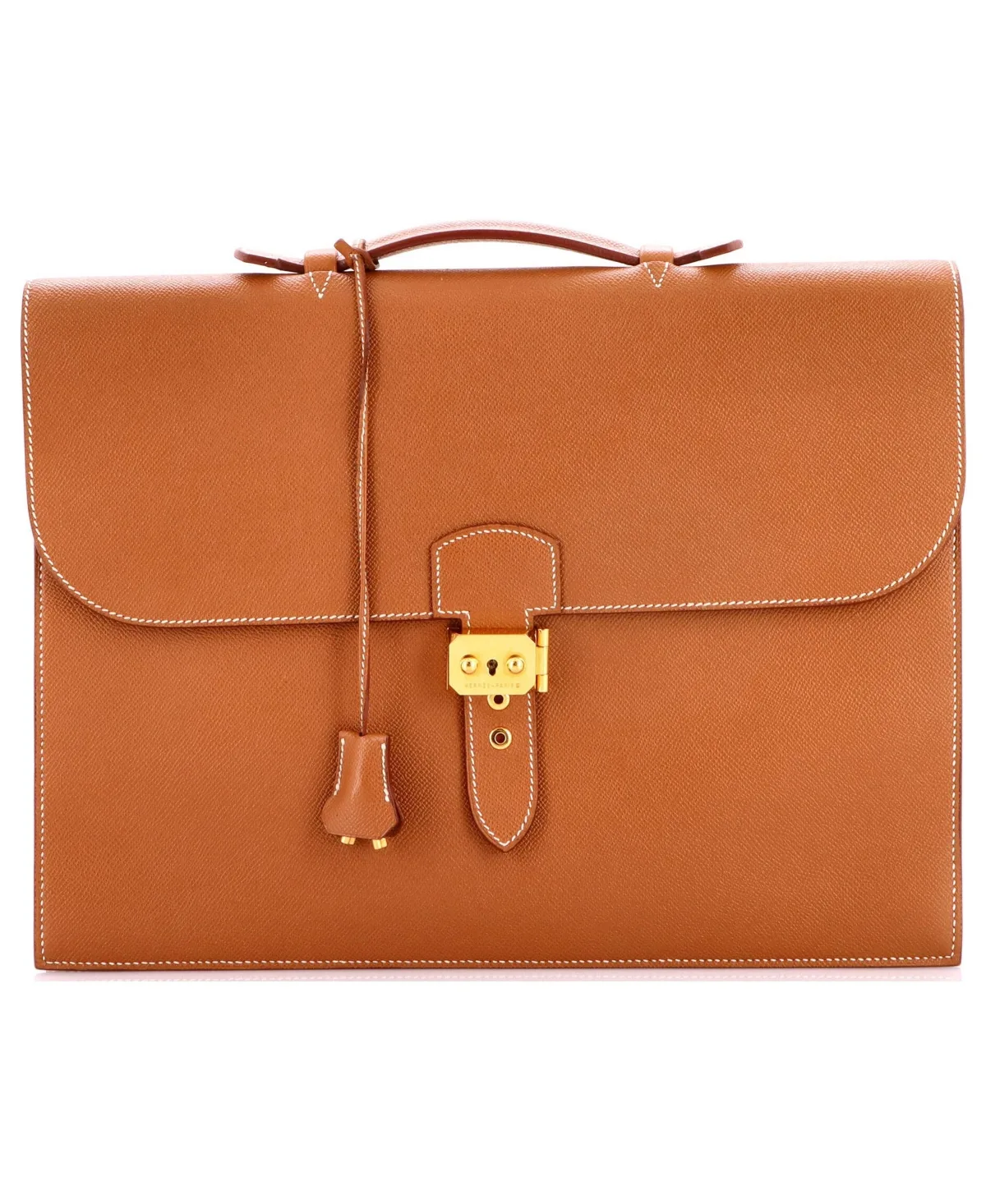 Pre-Owned Hermes 38 Sac a Depeches Bag Courchevel by Hermes