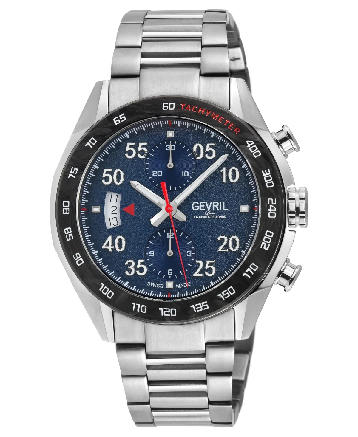 Swiss Automatic Chronograph Ascari Stainless Steel Bracelet Watch, 42mm by Gevril