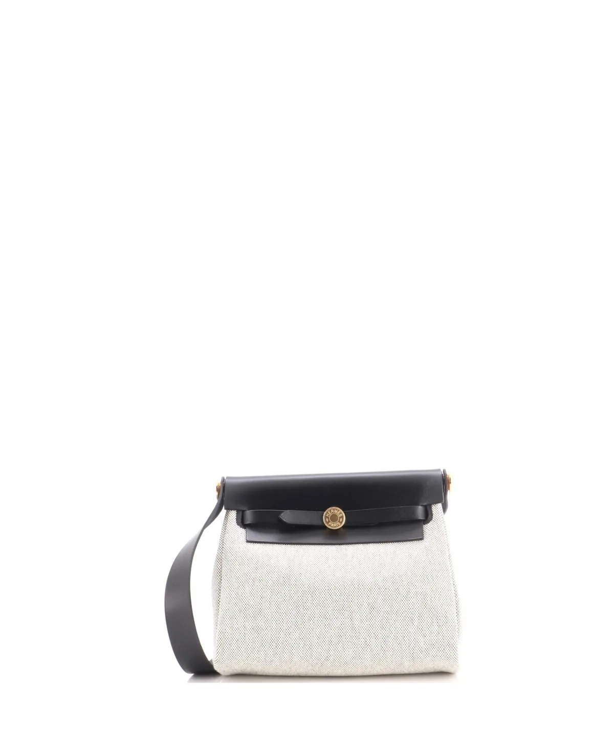 Pre-Owned 20 Herbag Zip Toile and Leather by Hermes