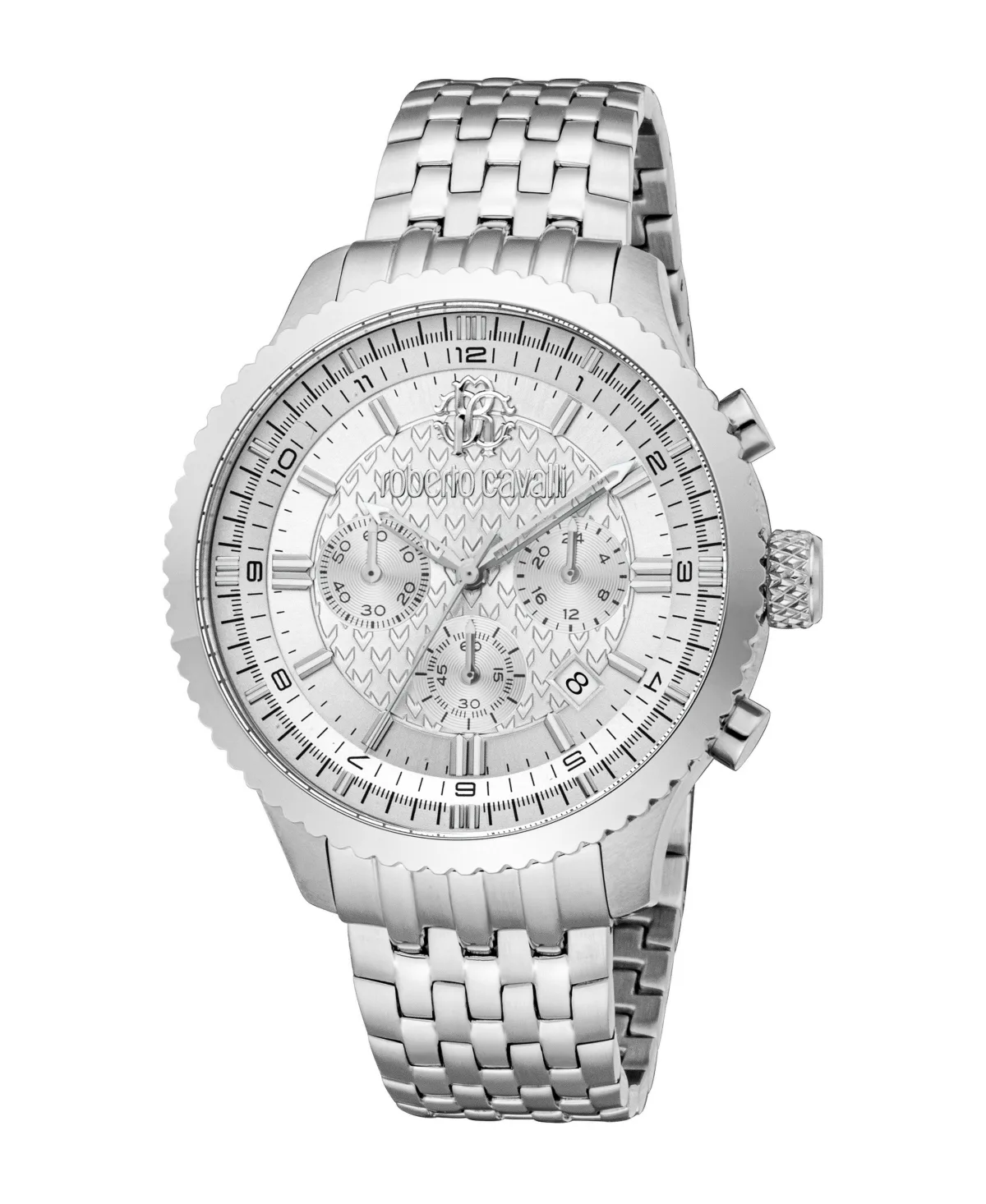 Quartz Silver Stainless Steel Bracelet Watch by Roberto Cavalli