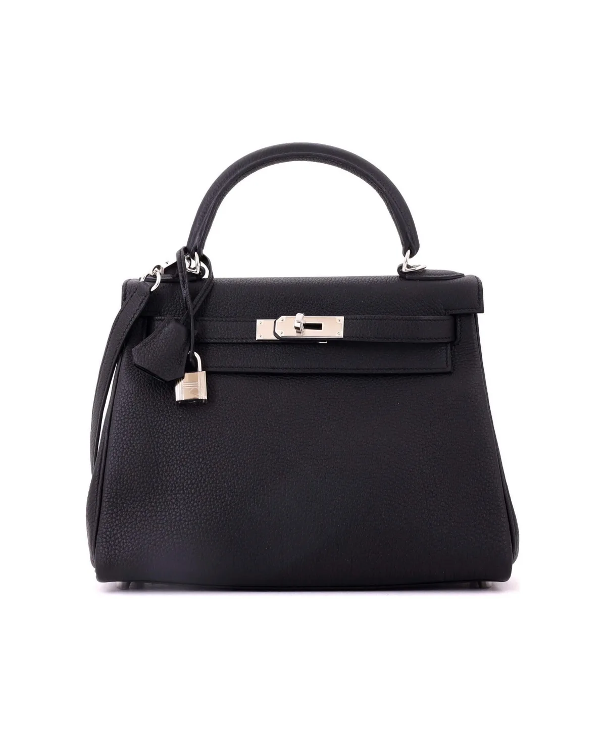 Pre-Owned Kelly 28 Handbag Togo with Palladium Hardware