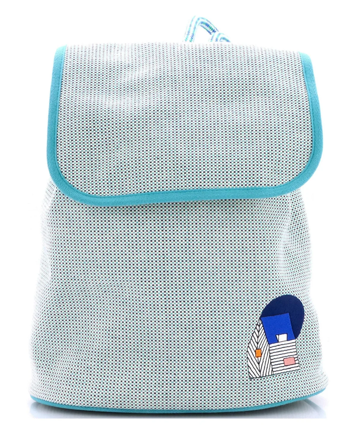 Pre-Owned Hermes Les Cabanes Backpack Embroidered Toile by Hermes