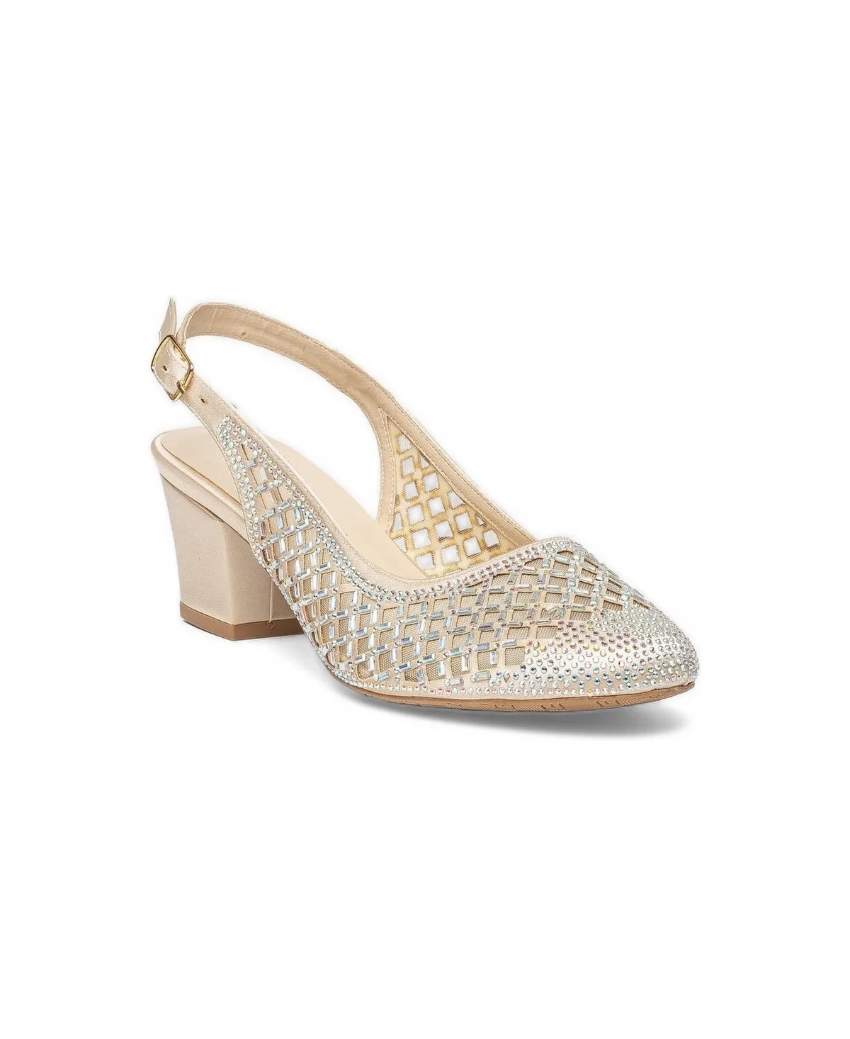 Gabrielle Slingback Block Heel Pump by Forever & Always Shoes