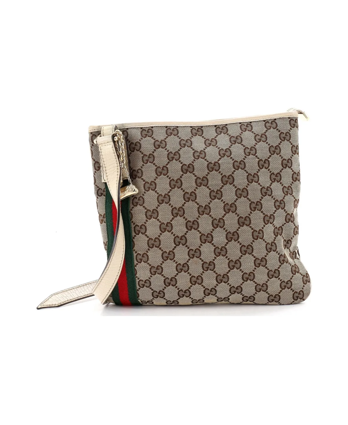 Pre-Owned Gucci Jolicoeur Messenger Bag GG Canvas by Celine