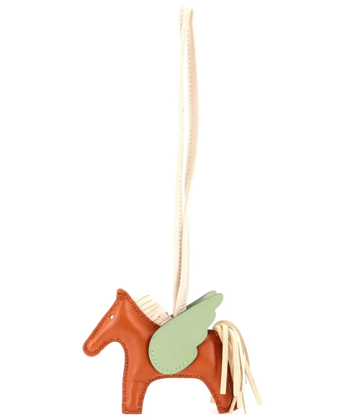 Pre-Owned Pm Pegase Rodeo Bag Charm Leather
