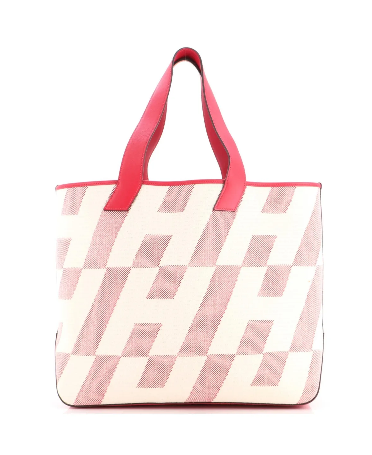 Pre-Owned 40 Cabas H En Biais Tote Canvas with Leather