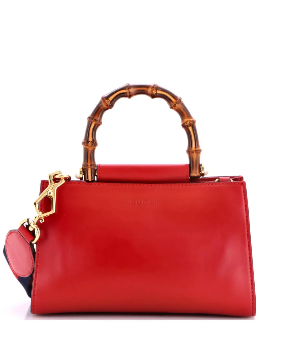 Pre-Owned Gucci Mini Nymphaea Top Handle Bag Leather