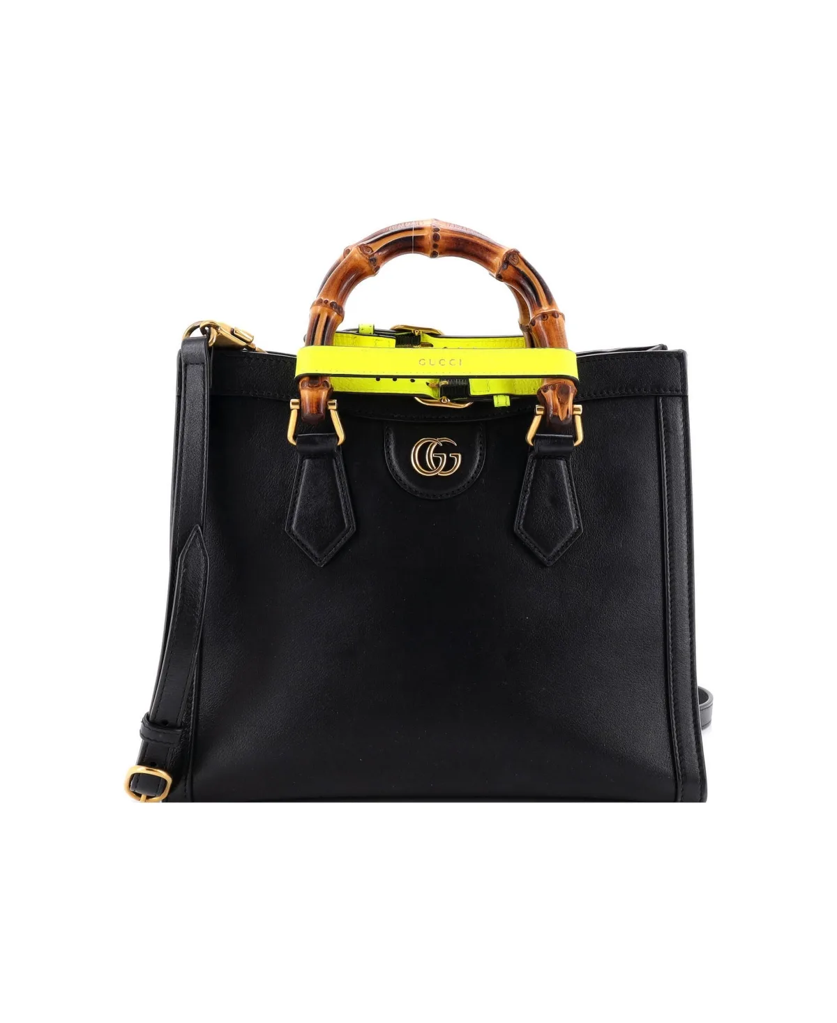 Pre-Owned Small Diana Nm Bamboo Handle Tote Leather by Gucci