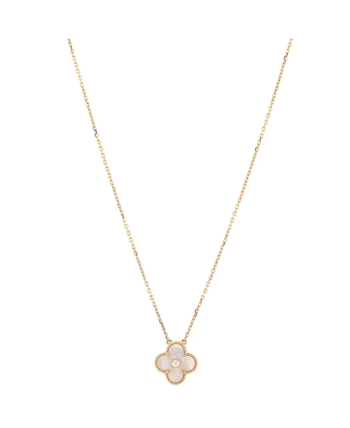 Pre-Owned Van Cleef & Arpels Vintage Alhambra Pendant Necklace by Pre Owned Van Cleef & Arpels