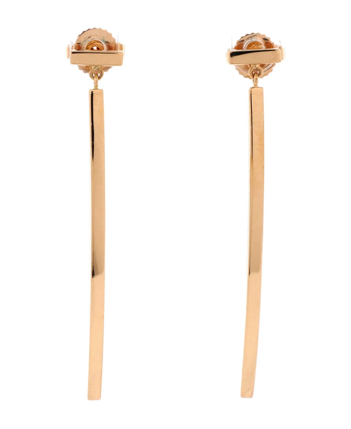 Pre-Owned Tiffany & Co Tiffany T Dangle Earrings in 18k Rose Gold by Tiffany & Co.