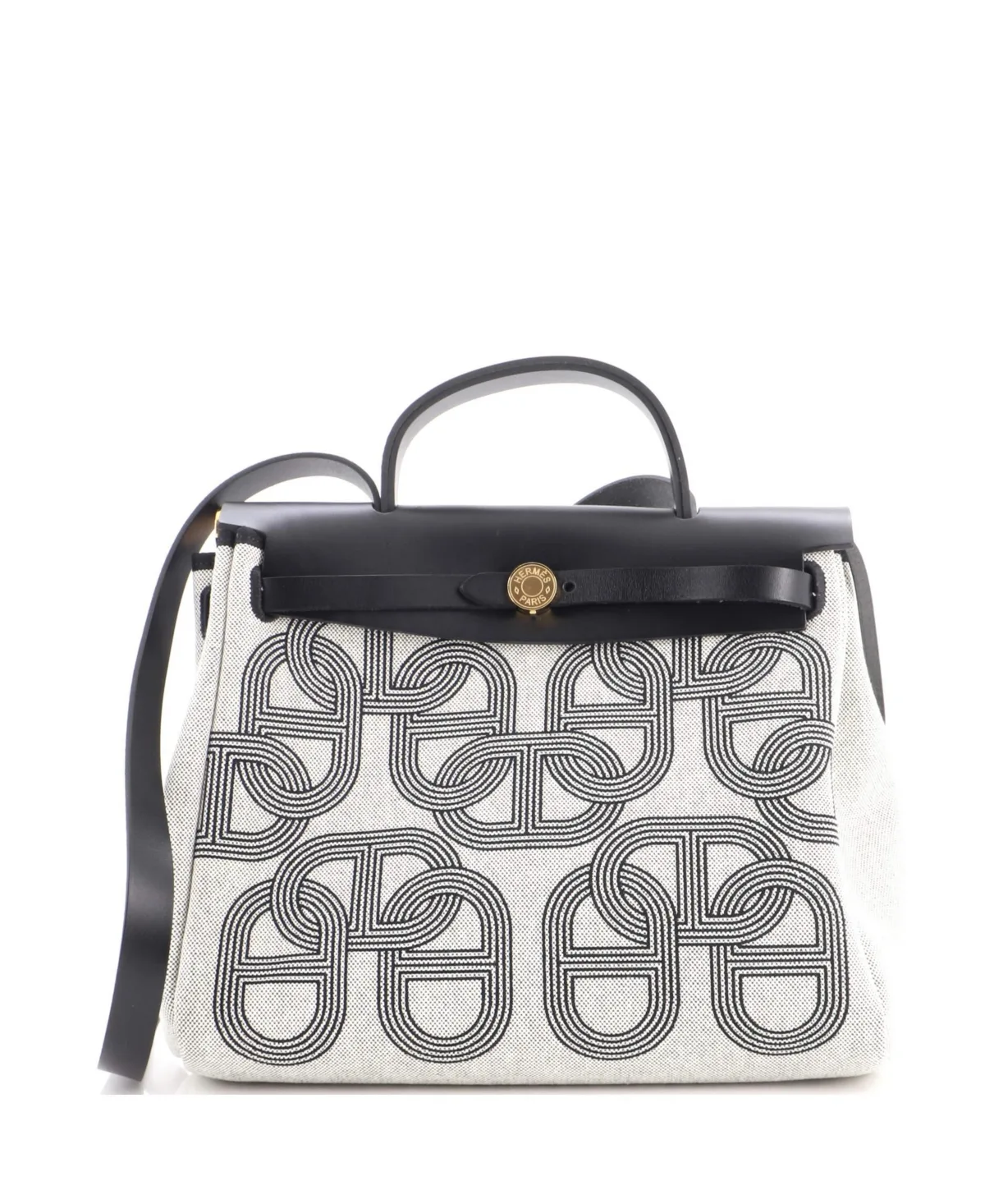 Pre-Owned Hermes 31 Herbag Zip Circuit 24 Vache Hunter and Leather by Hermes