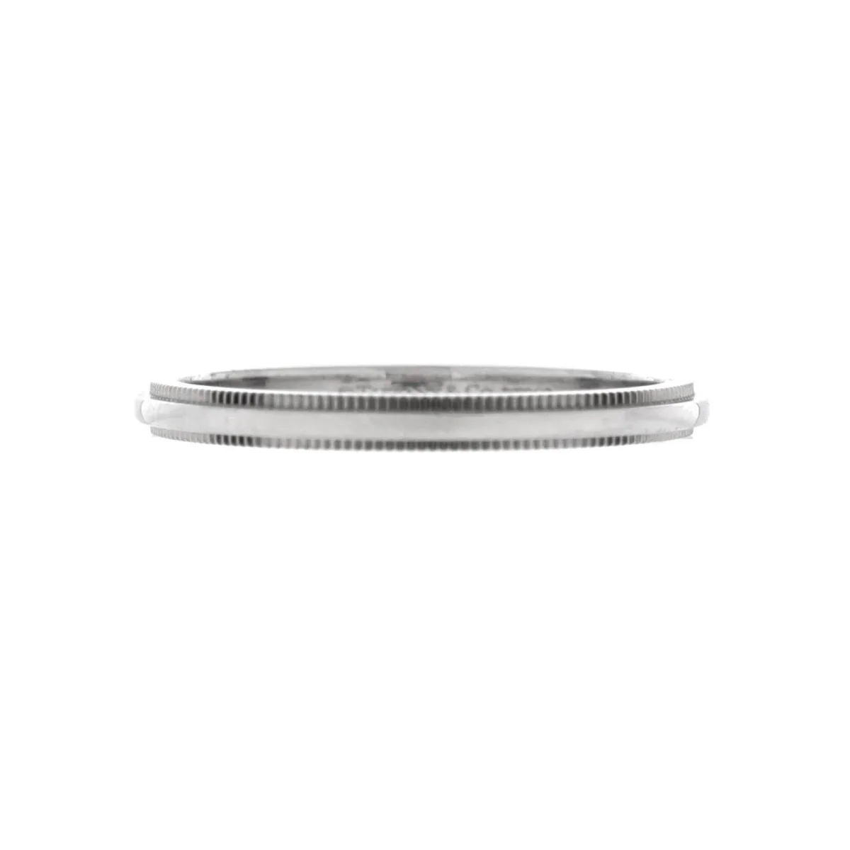 Pre-Owned Tiffany & Co Classic Milgrain Band Ring - Platinum (pt950)