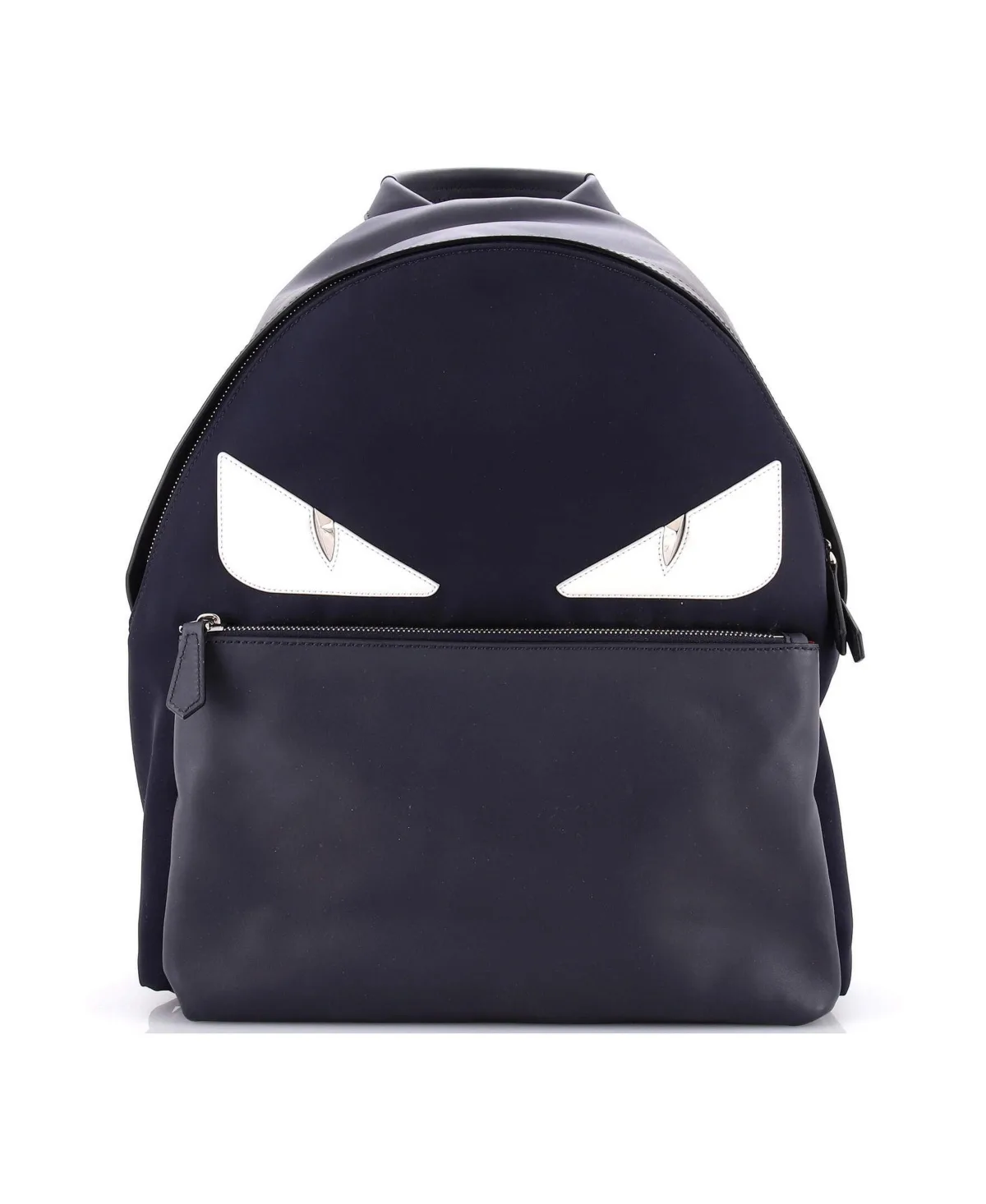 Pre-Owned Fendi Large Monster Backpack Nylon with Leather by FENDI