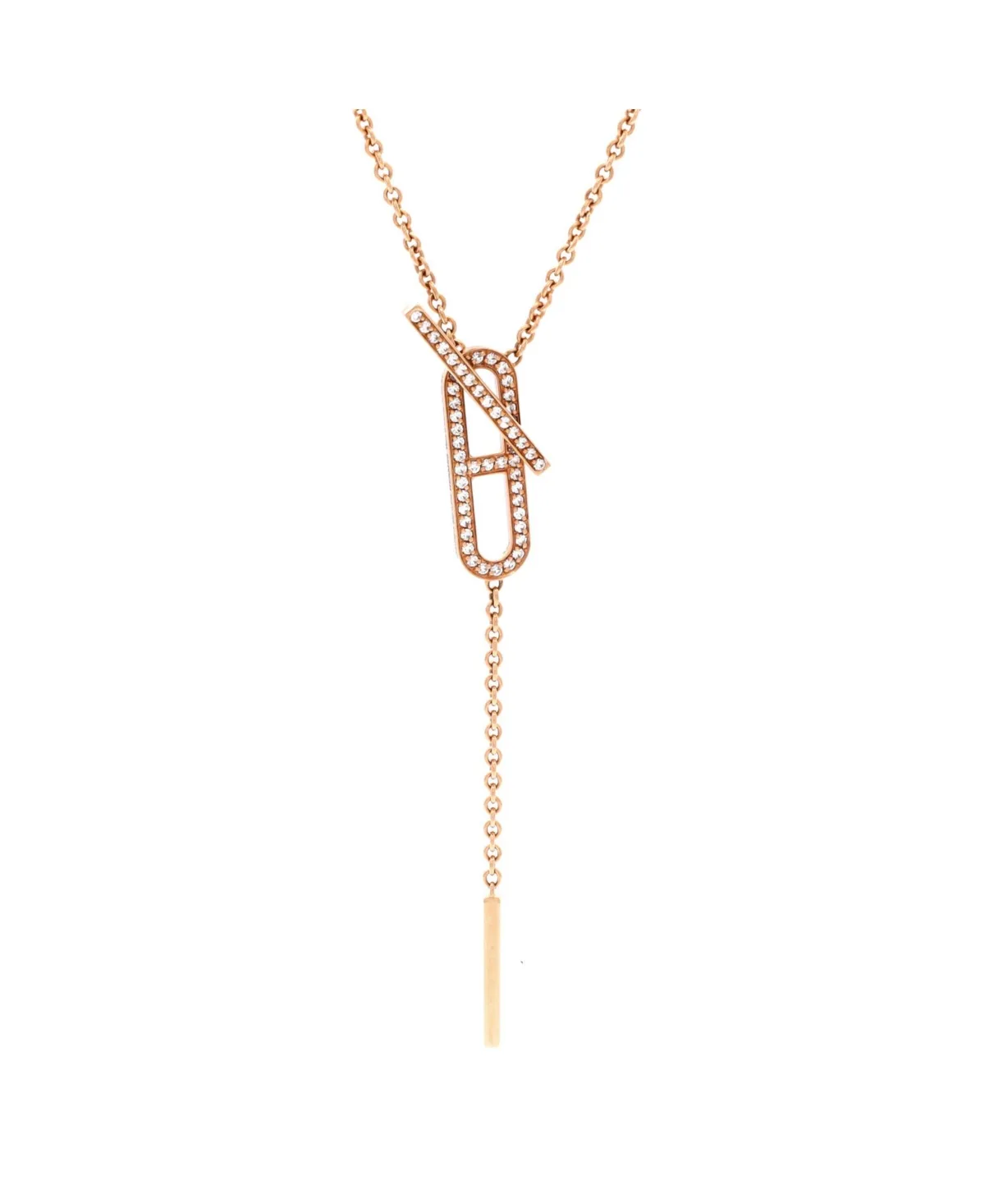 Pre-Owned Hermes Ever Chaine D'ancre Lariat Necklace by Hermes