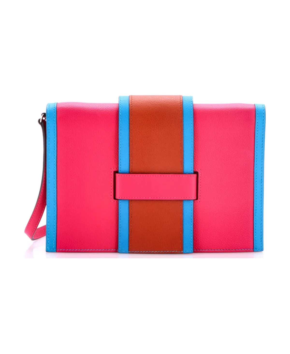 Pre-Owned Hermes H Passant Clutch Shoulder Bag Evercolor by Hermes