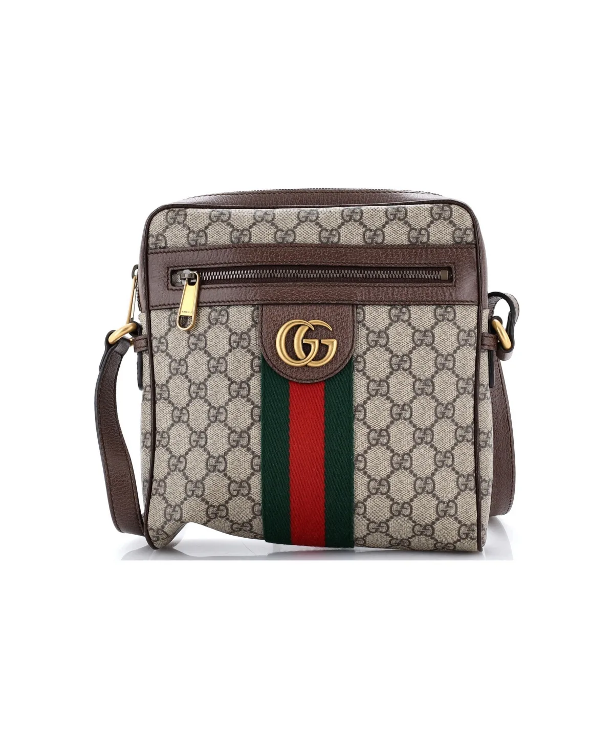 Pre-Owned Gucci Small Ophidia Messenger Bag Gg Coated Canvas by Gucci