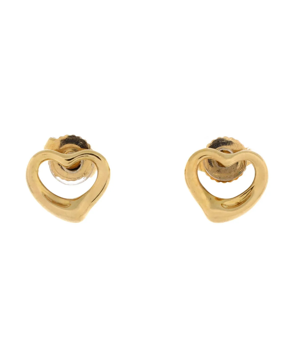 Open Heart Stud Earrings in 18k Yellow Gold by Tiffany & Co.