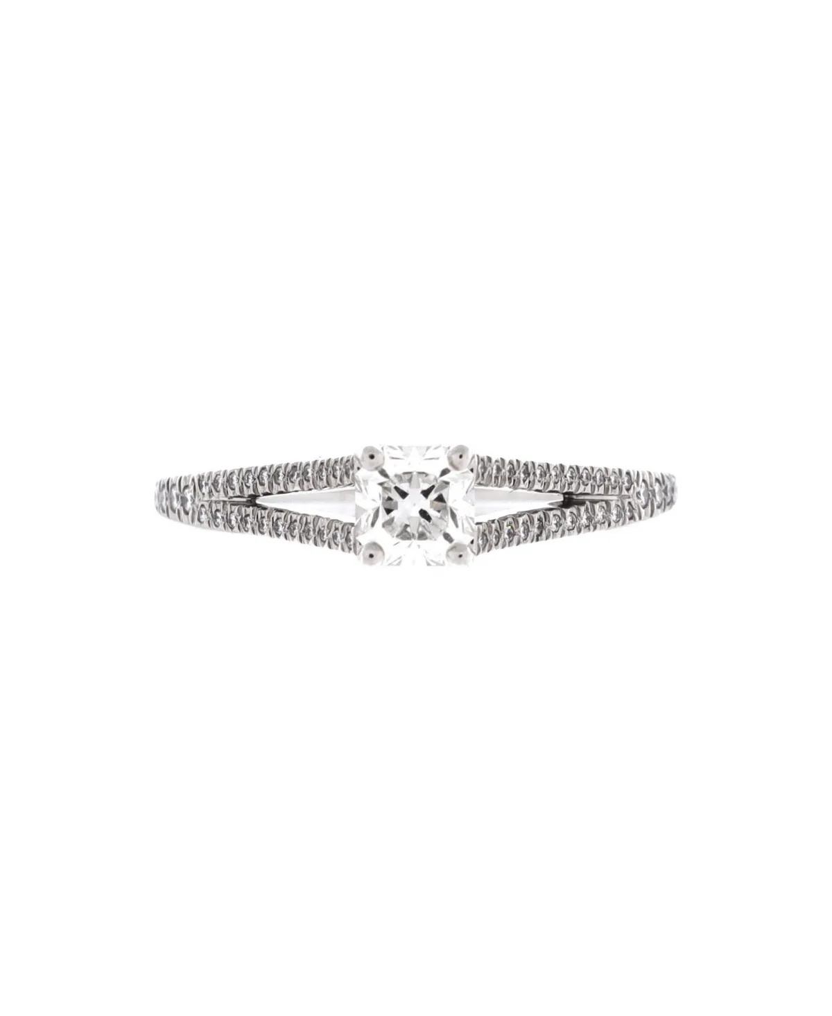 Pre-Owned Tiffany & Co Lucida Split Shank Solitaire Ring by Tiffany & Co.