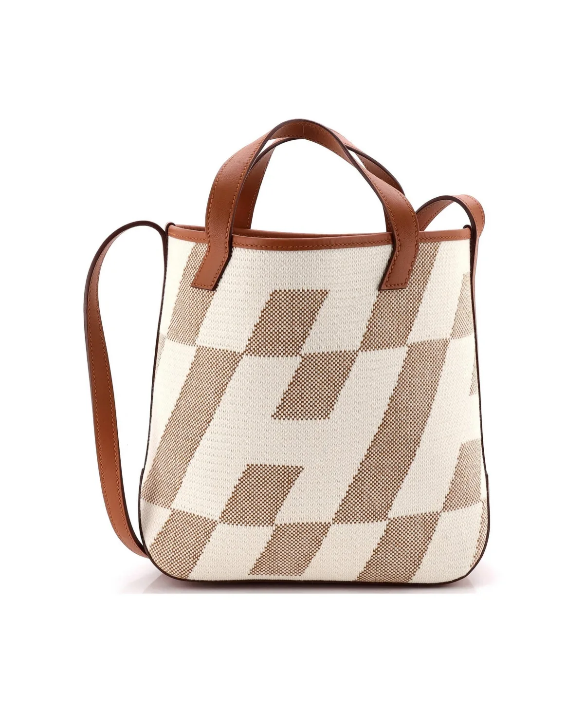Pre-Owned Hermes 27 Cabas H En Biais Tote Canvas with Leather by Hermes