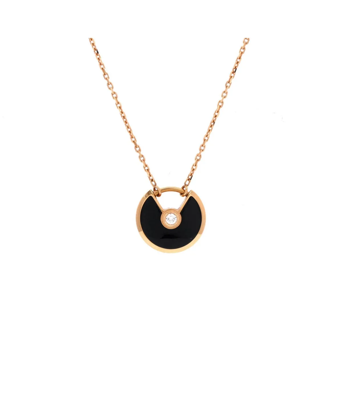 Pre-Owned Cartier Amulette De Cartier Pendant Necklace - 18k Rose Gold by Cartier's