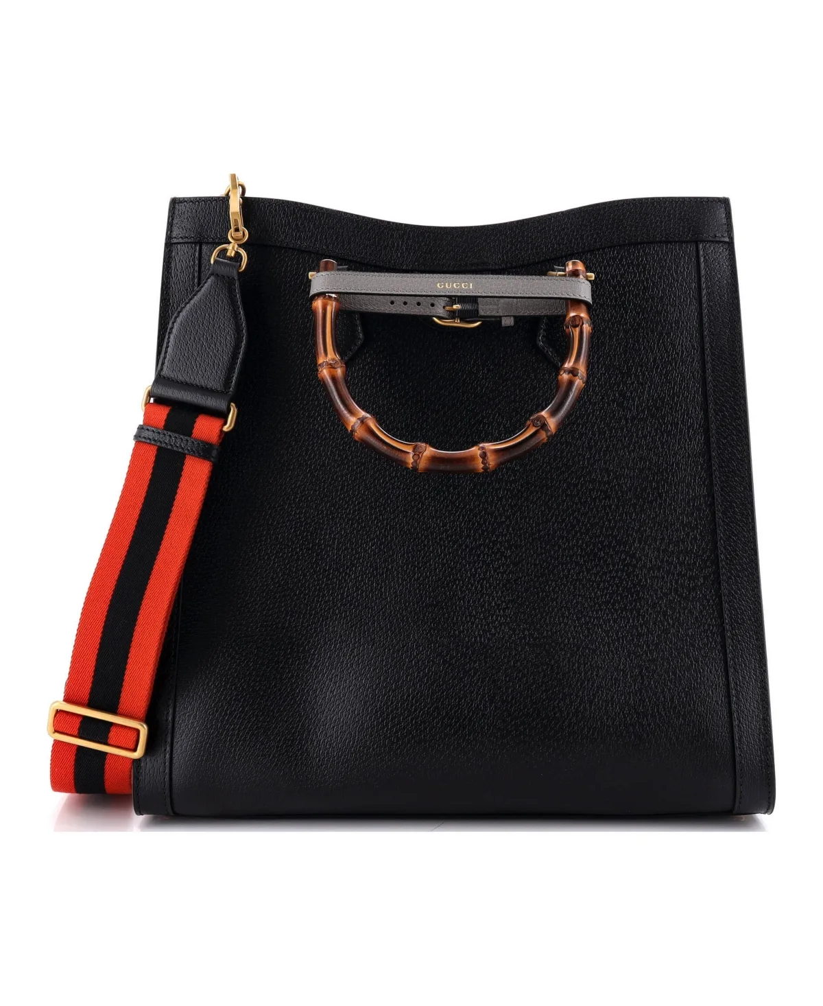 Pre-Owned Gucci Large Diana Nm Bamboo Handle Tote Leather by Gucci