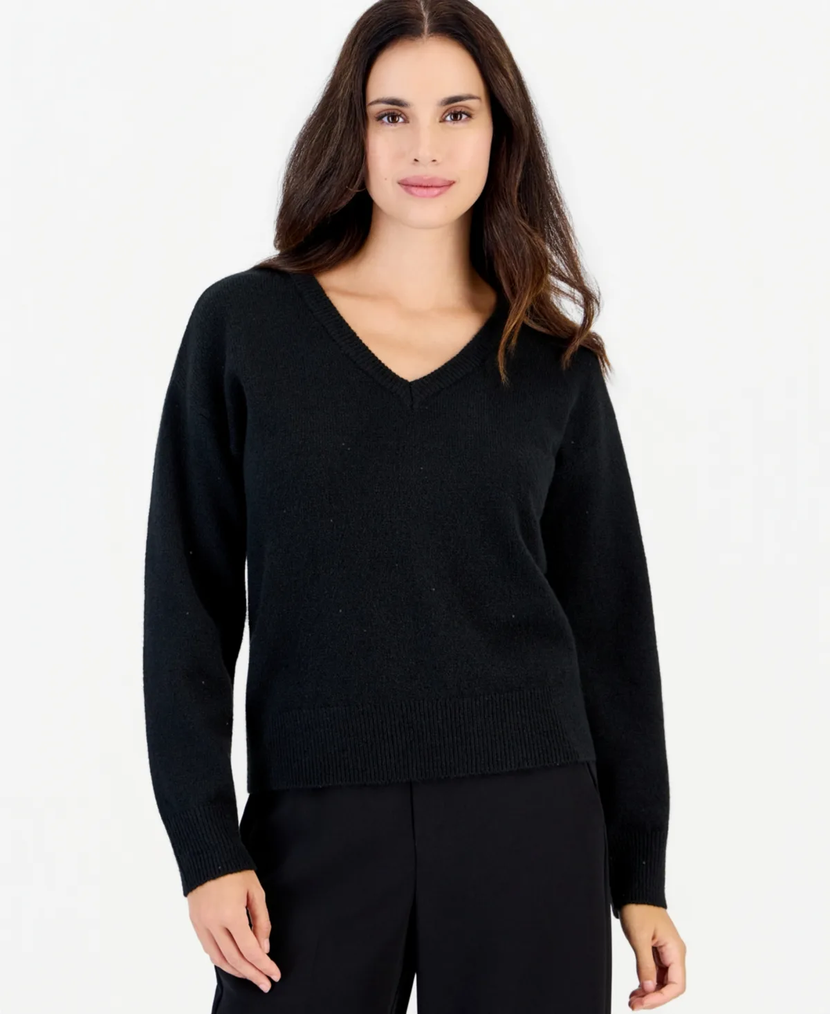 Sequin V-Neck Sweater