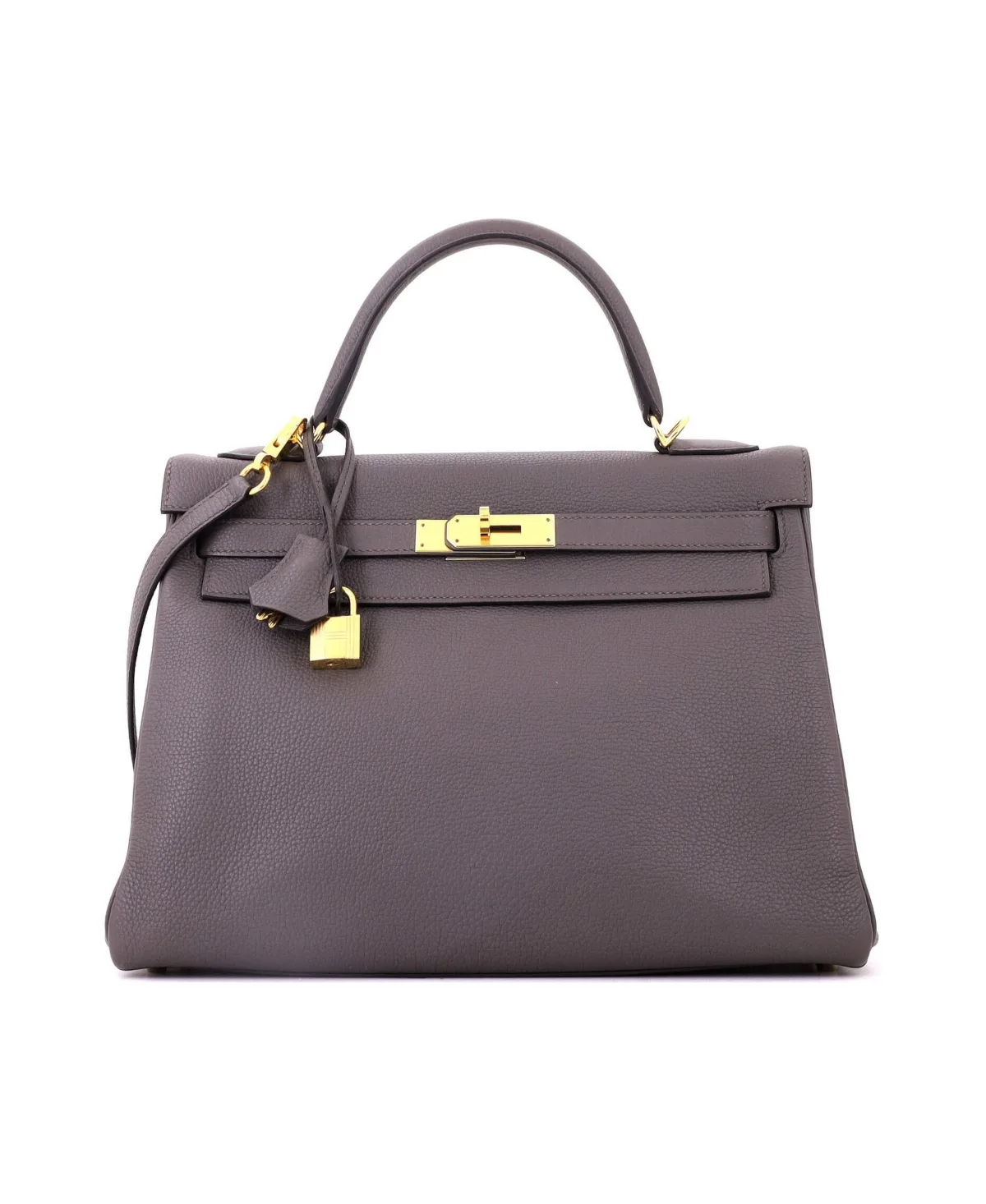 Pre-Owned Kelly 32 Handbag Togo with Gold Hardware