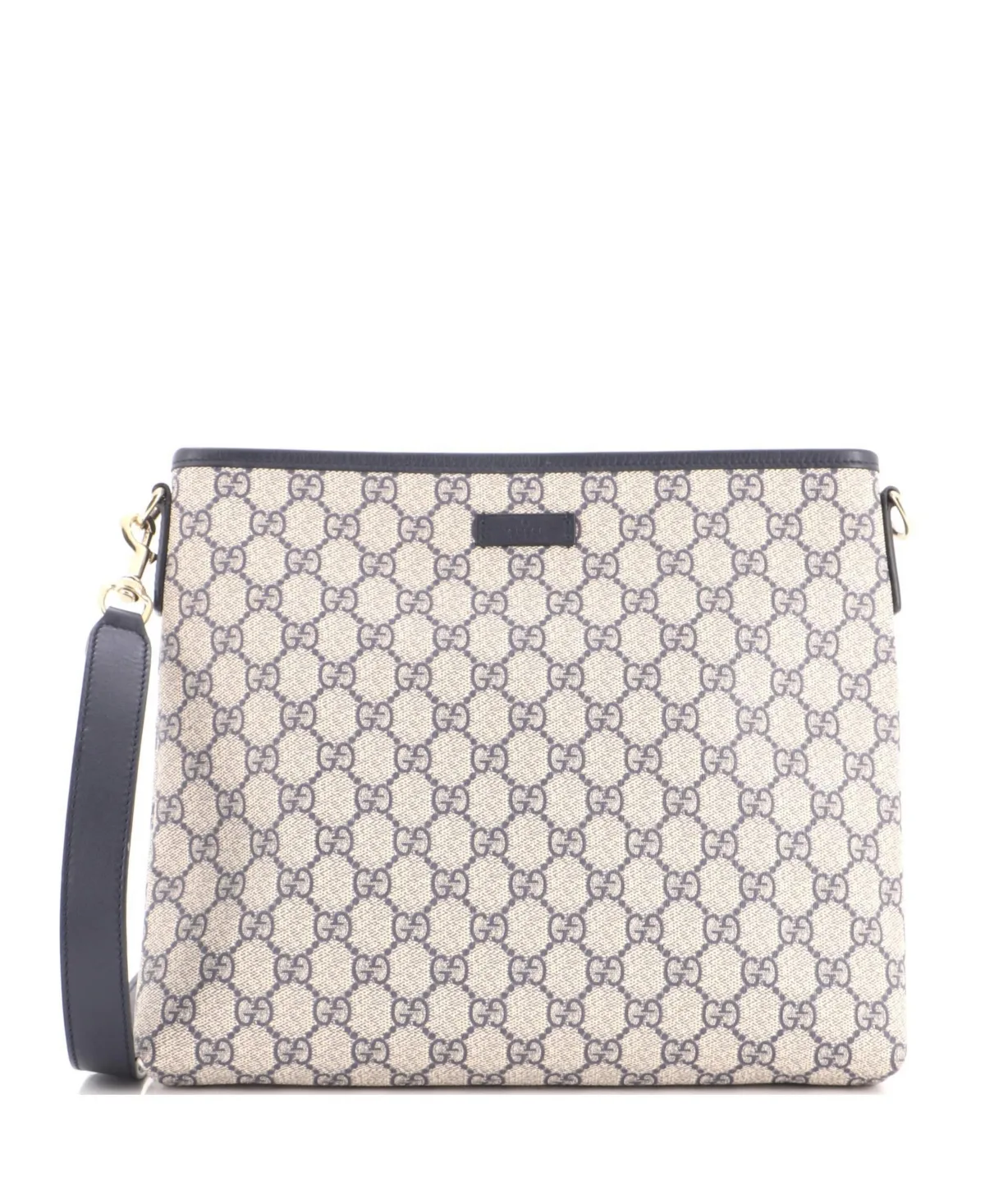 Pre-Owned Medium Zip Top Messenger Bag Gg Coated Canvas by Gucci