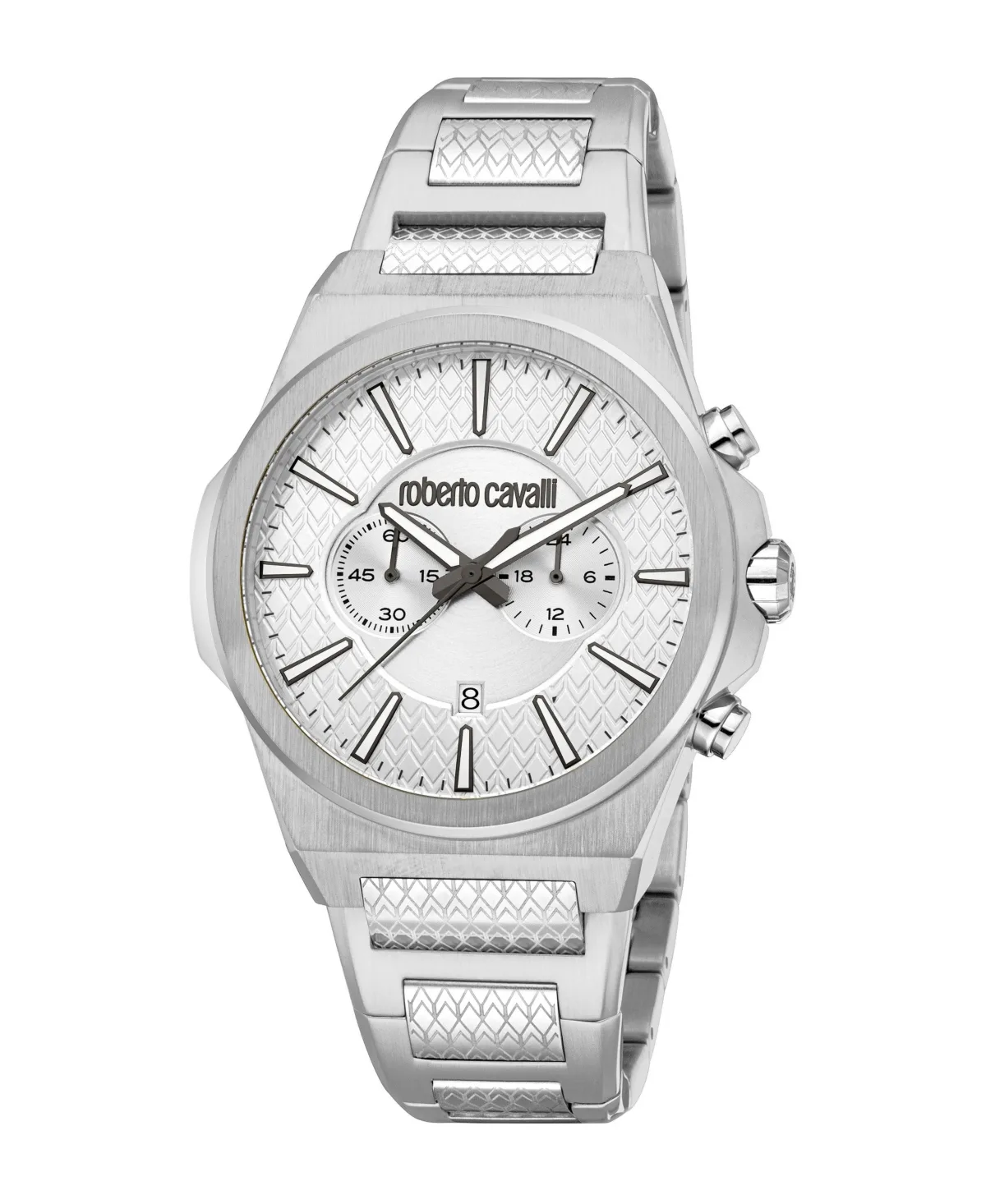 Roberto Cavalli Quartz Chronograph Stainless Steel Bracelet Watch by Roberto Cavalli