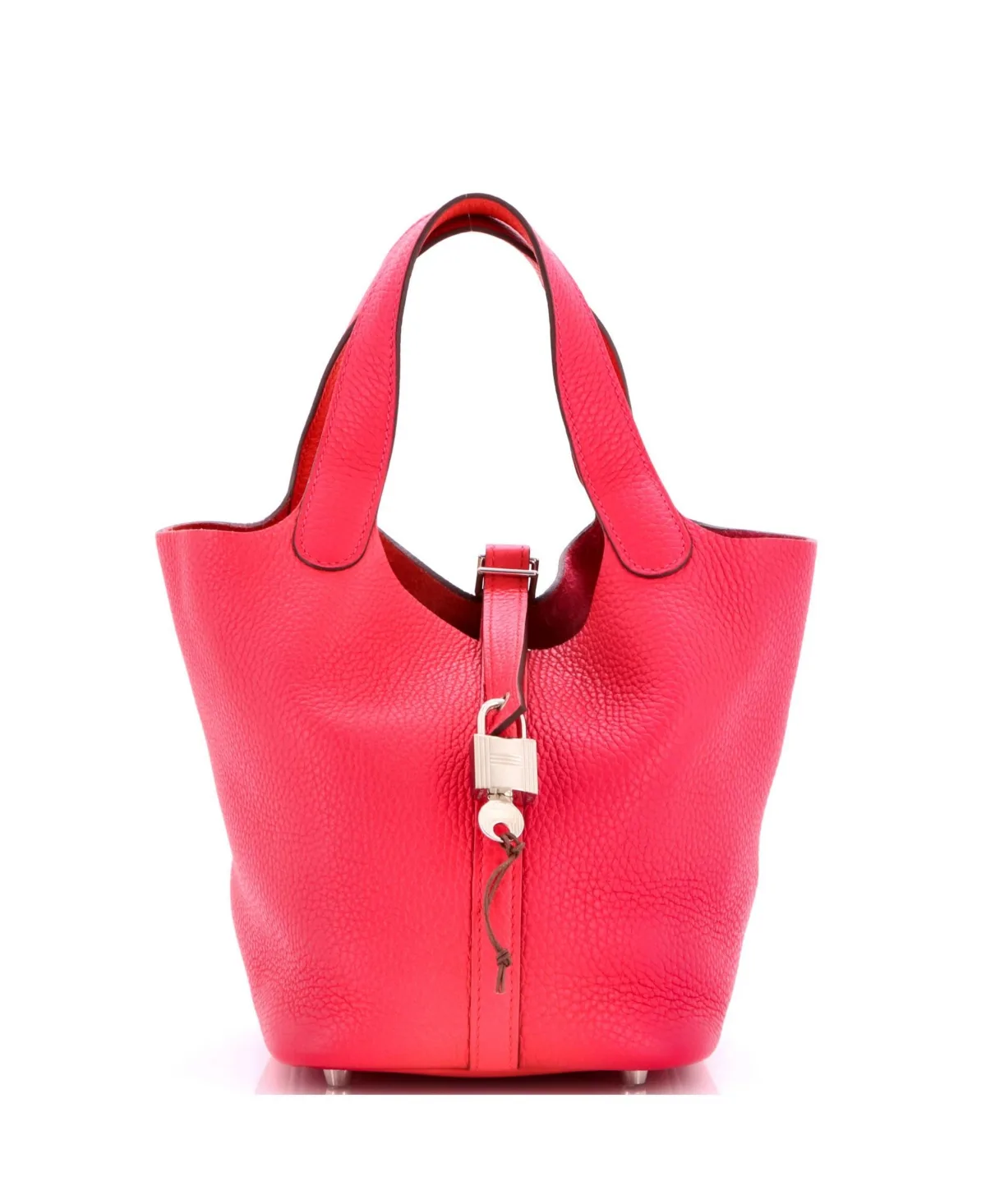 Pre-Owned Hermes Pm Picotin Lock Bag Tricolor Clemence