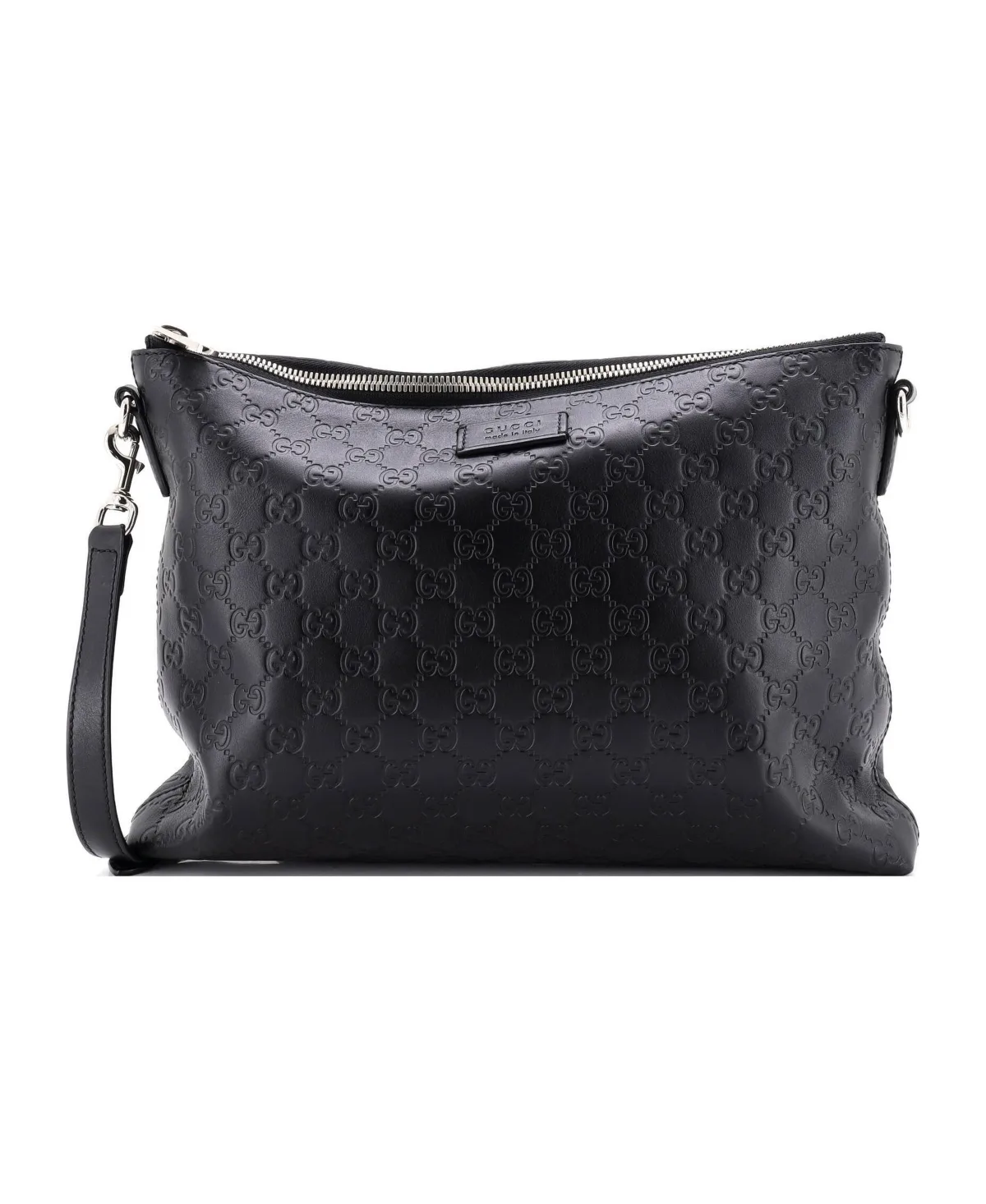 Pre-Owned Gucci Large Convertible Zip Messenger Guccissima Leather by Gucci