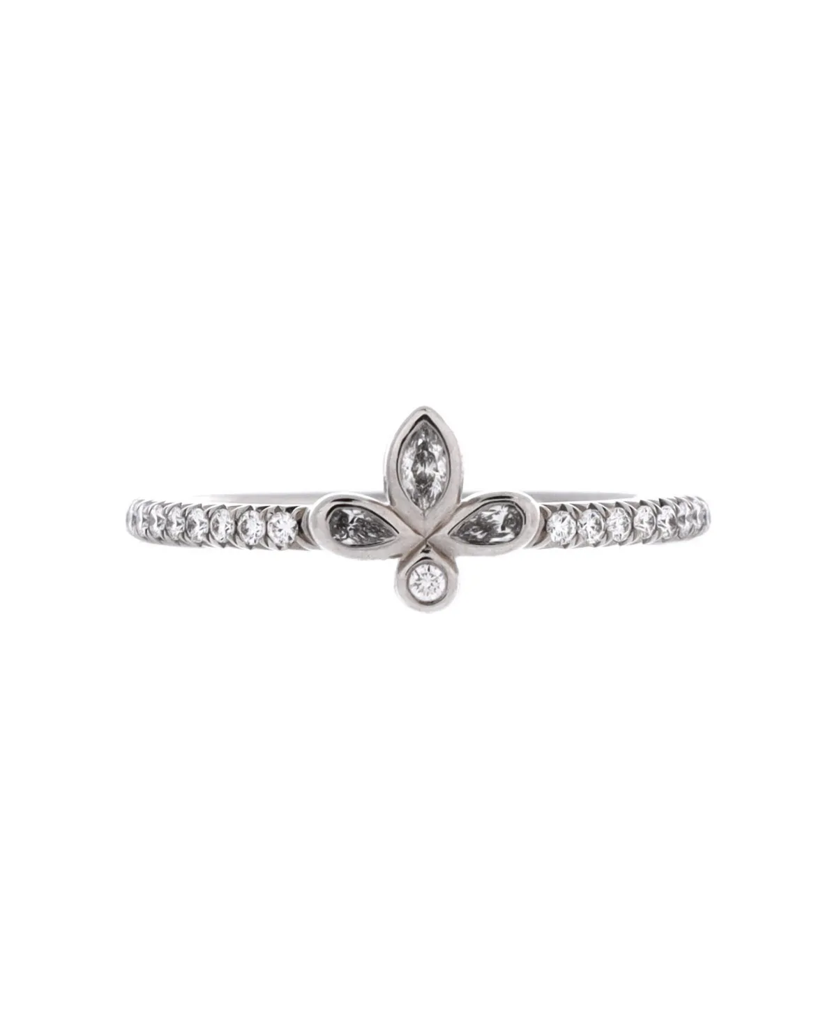 Pre-Owned Tiffany & Co Fleur De Lis Flower Ring by Tiffany & Co.