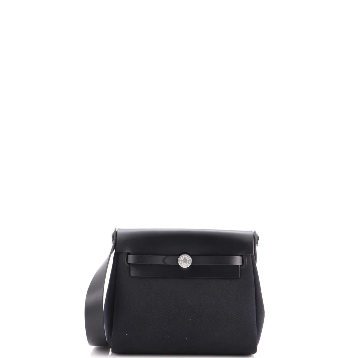 Pre-Owned 20 Herbag Zip Toile and Leather by Hermes