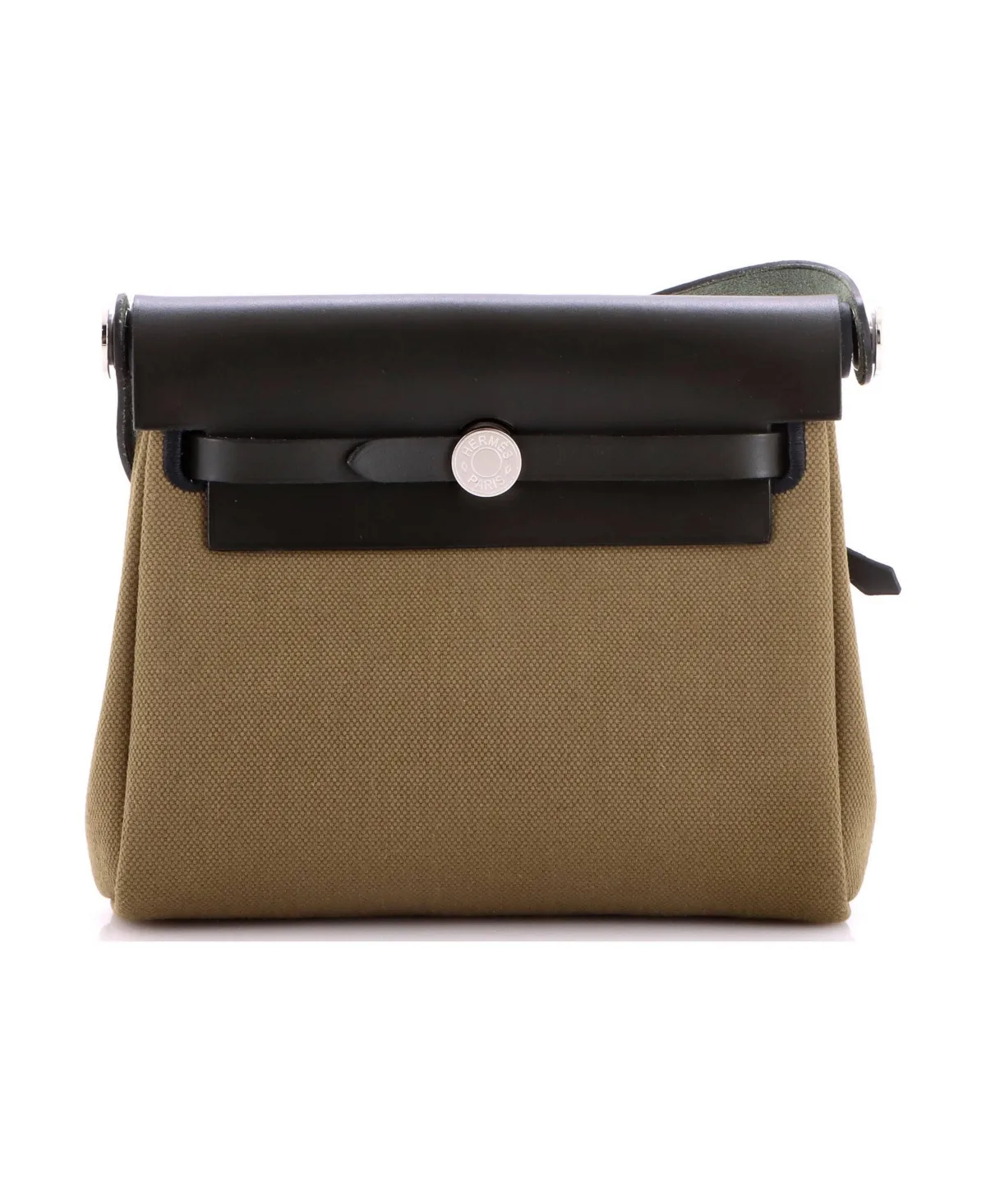 Pre-Owned Hermes 20 Herbag Zip Toile and Leather by Hermes