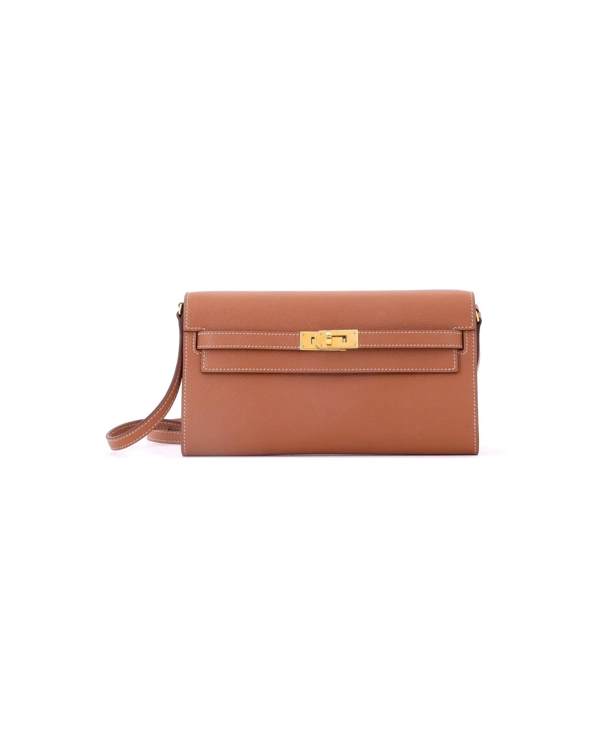 Pre-Owned Hermes Kelly to Go Wallet Evercolor by Hermes