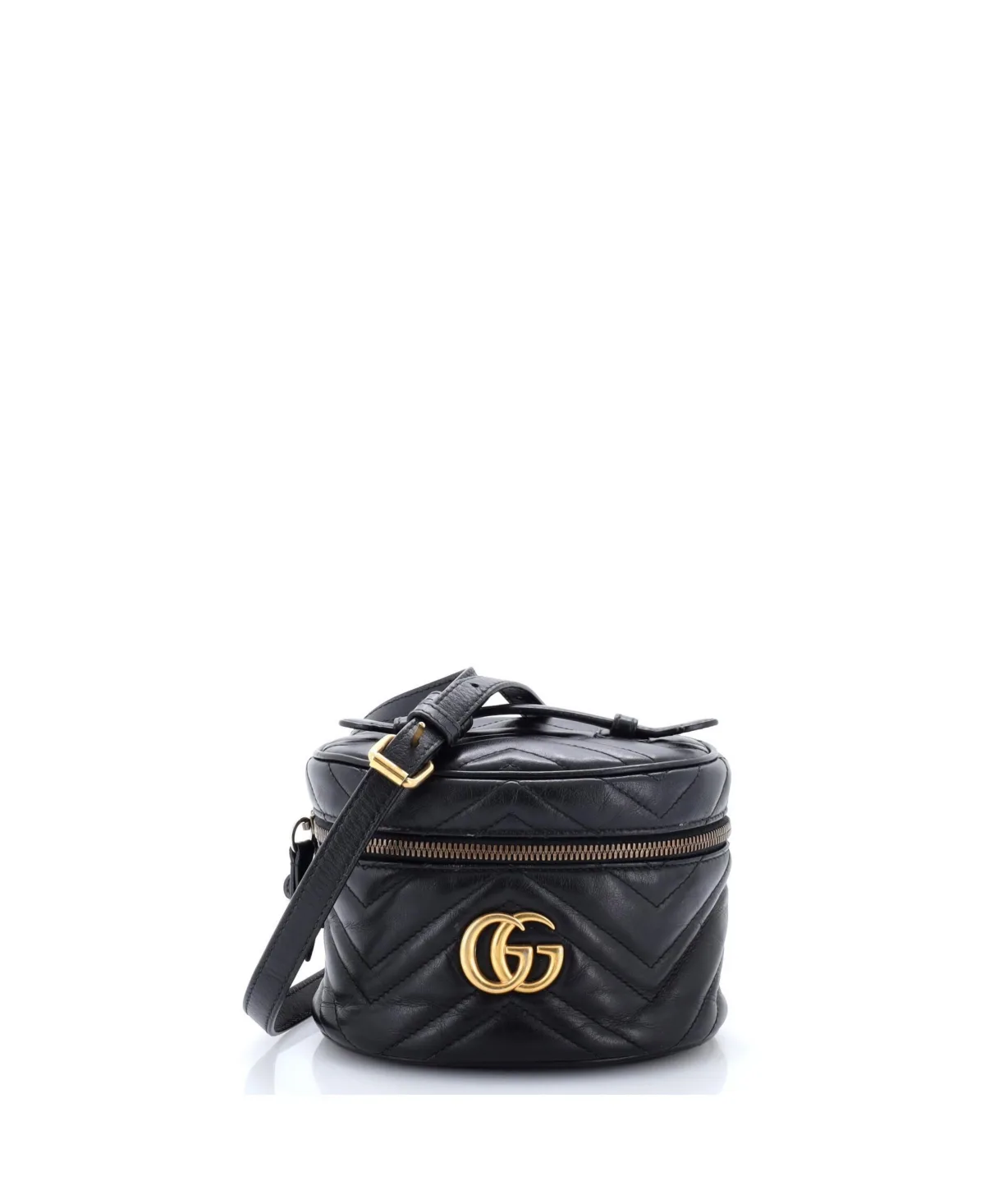 Pre-Owned Gucci Mini Gg Marmont Vanity Backpack Matelasse Leather