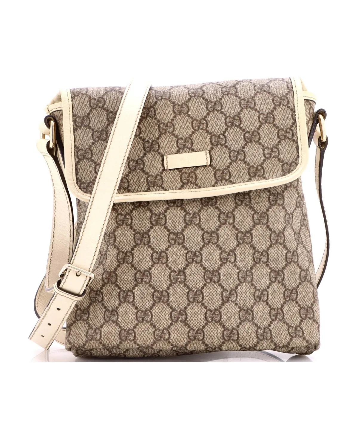 Pre-Owned Gucci Small Flap Messenger Gg Coated Canvas