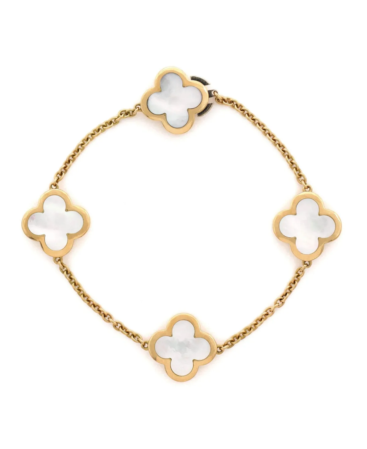 Pre-Owned Van Cleef & Arpels Pure Alhambra 4 Motifs Bracelet by Pre Owned Van Cleef & Arpels
