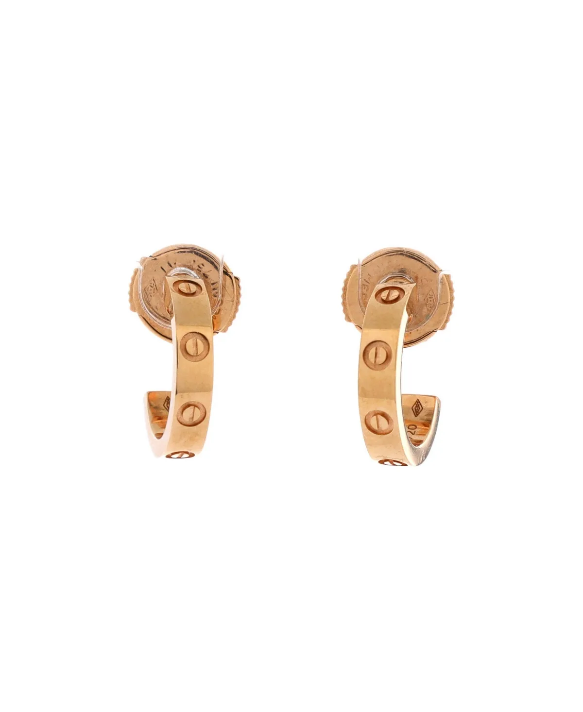 Pre-Owned Cartier Love Hoop Earrings in 18K Rose Gold