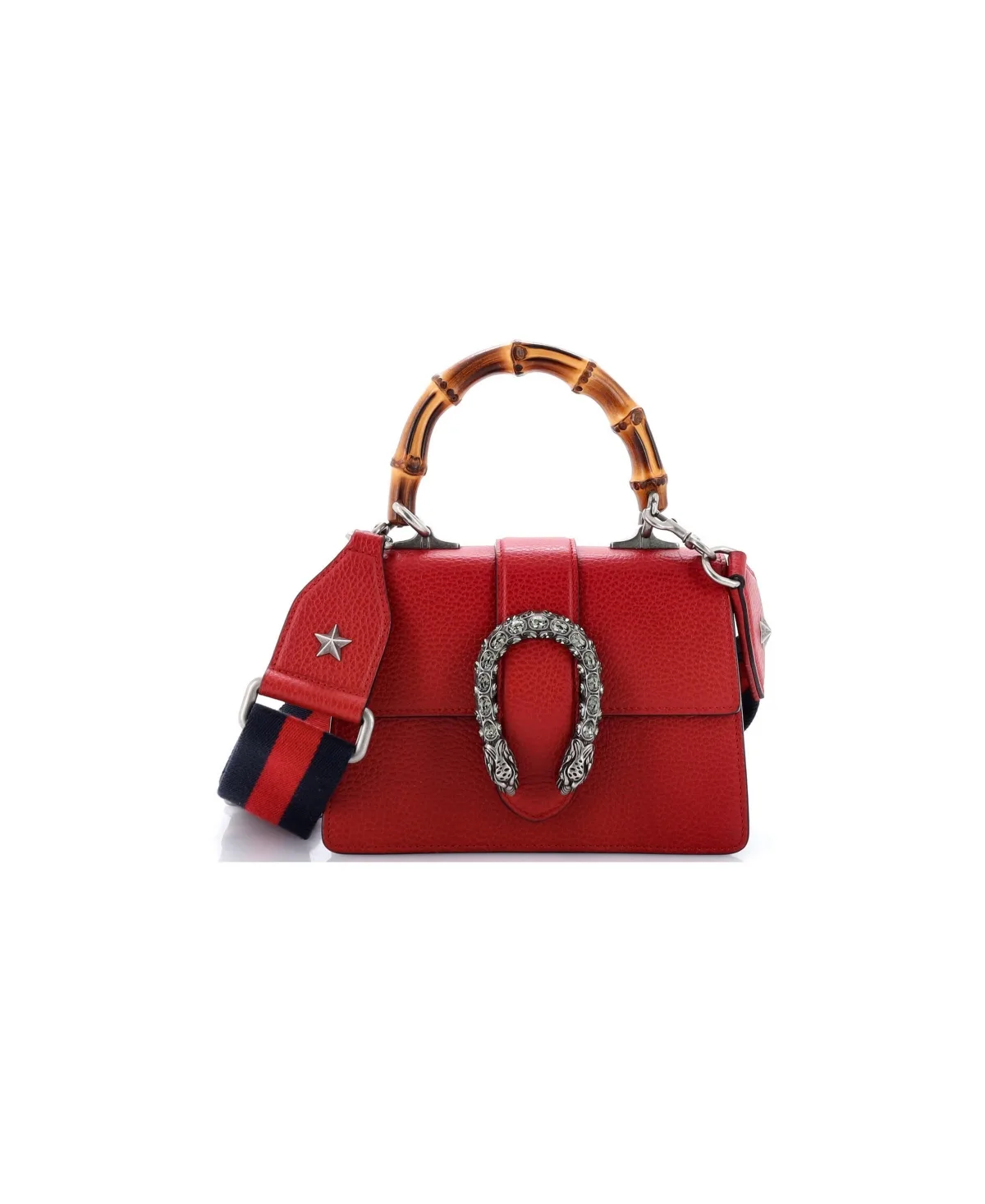 Pre-Owned Gucci Mini Dionysus Bamboo Top Handle Bag Leather