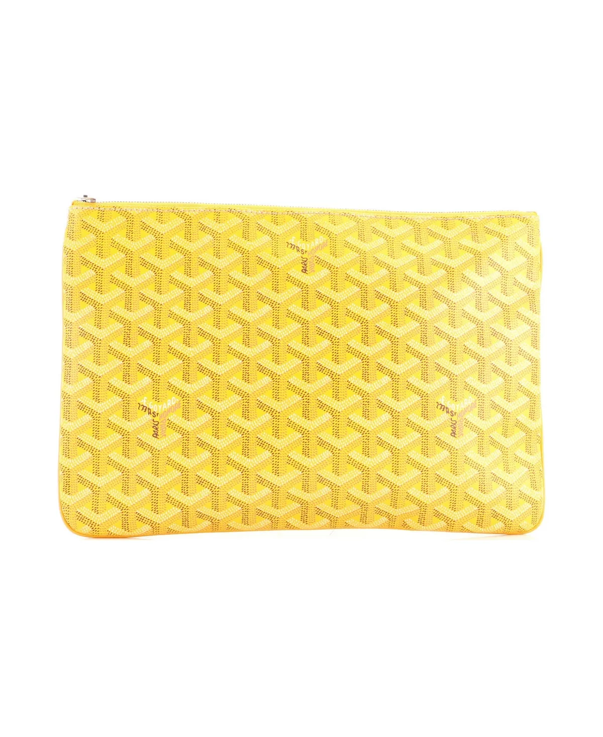 Pre-Owned mm Senat Zip Pouch Coated Canvas by Pre Owned Goyard