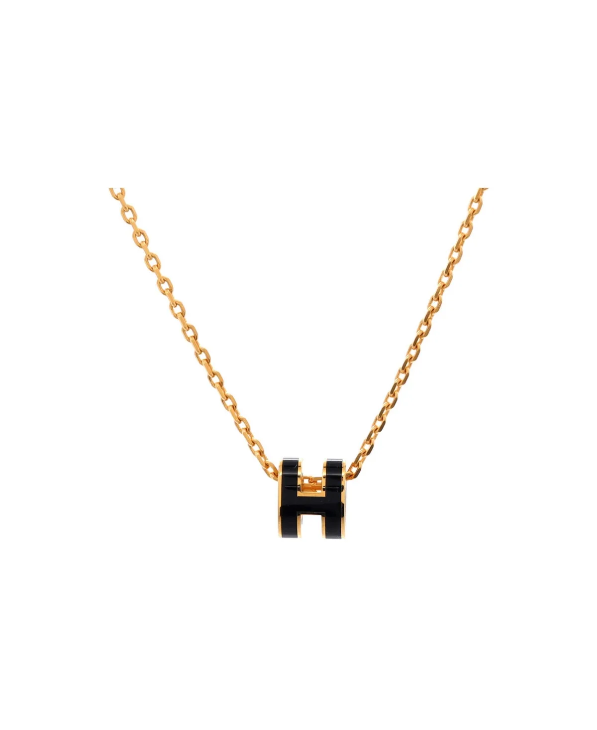 Pre-Owned Pop H Pendant Chain Necklace - Enamel - Metal by Hermes