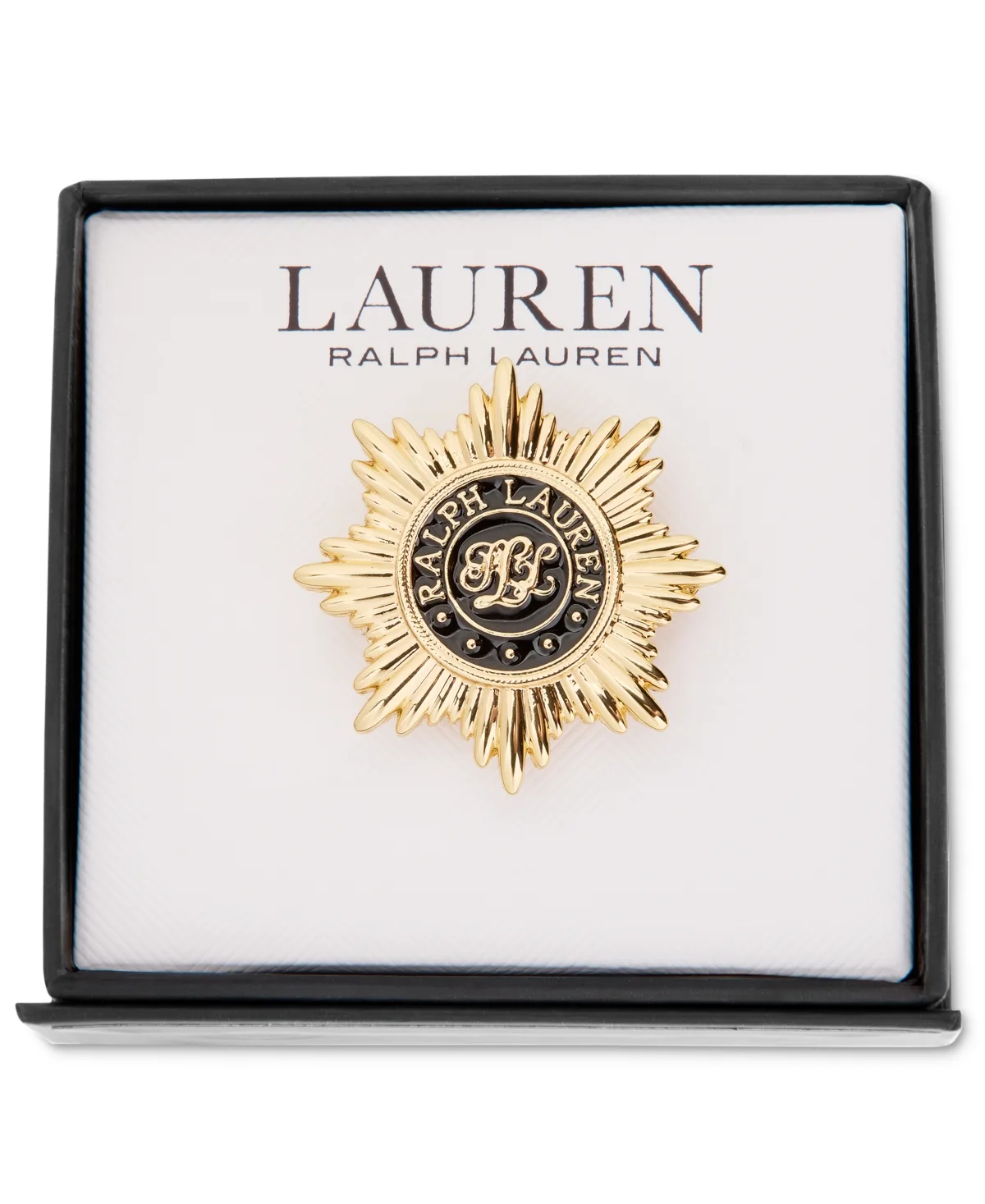 Lauren Ralph Lauren Gold-Tone Starburst Logo Pin by Ralph Lauren