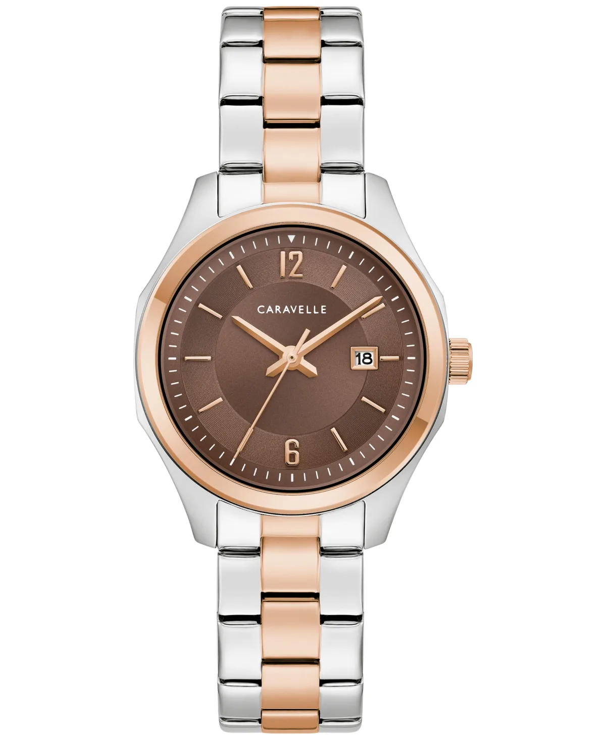 Land Sport Two-Tone Stainless Steel Bracelet Watch 30mm by Caravelle