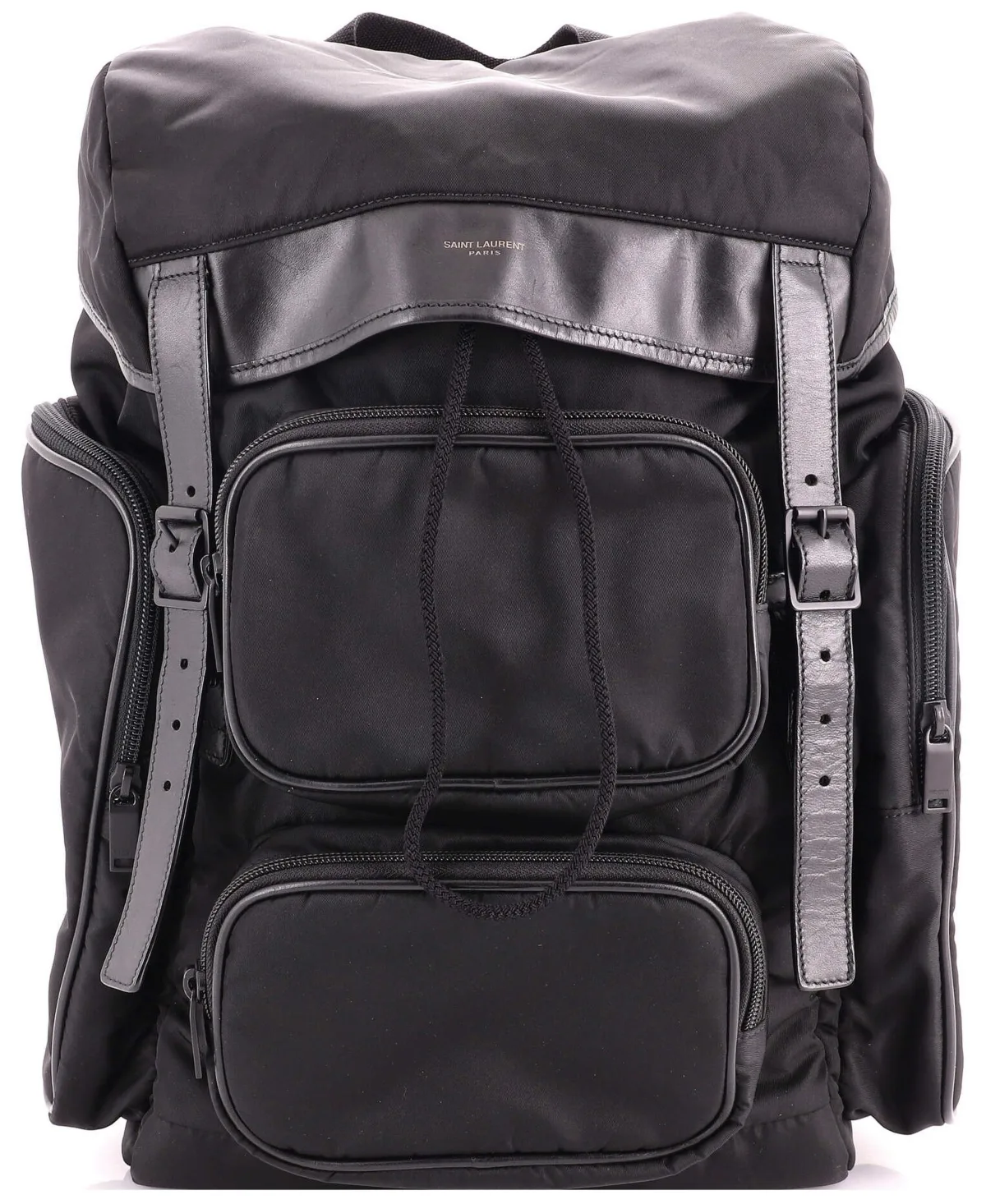 Pre-Owned Delave Multi-Pocket Backpack Nylon