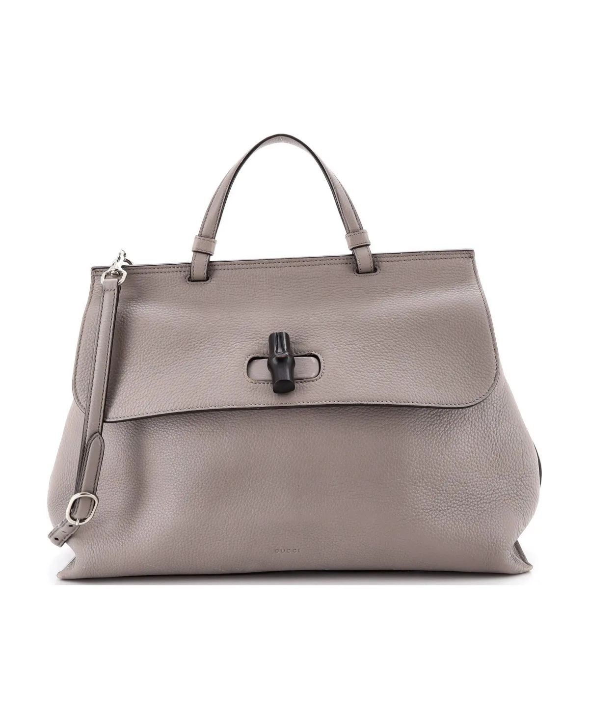 Pre-Owned Large Bamboo Daily Top Handle Bag Leather by Gucci