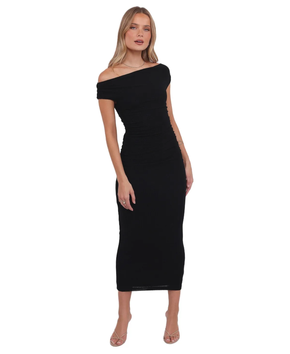 Spencer Off Shoulder Midi Dress