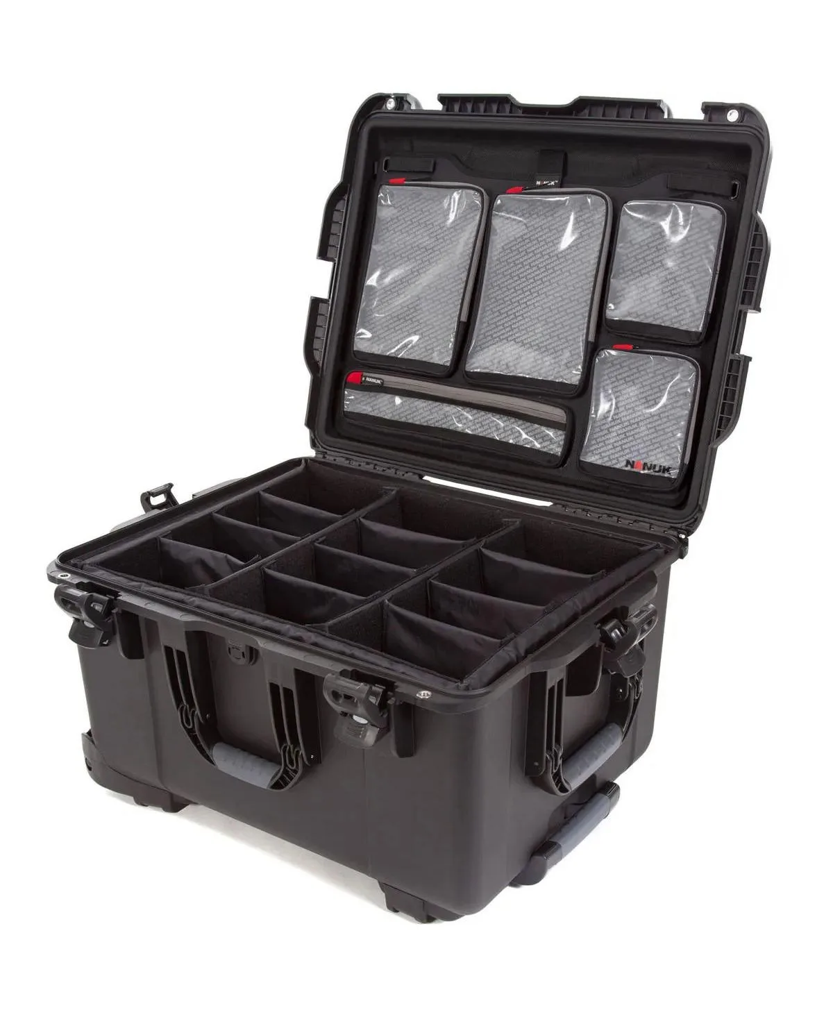 Wheeled Series 960 Lightweight Nk-7 Resin Waterproof Hard Case with Padded Dividers and Lid Organizer by Nanuk