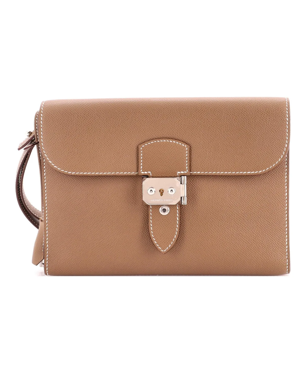 Pre-Owned 24 Sac a Depeches Wristlet Pouch Epsom by Hermes